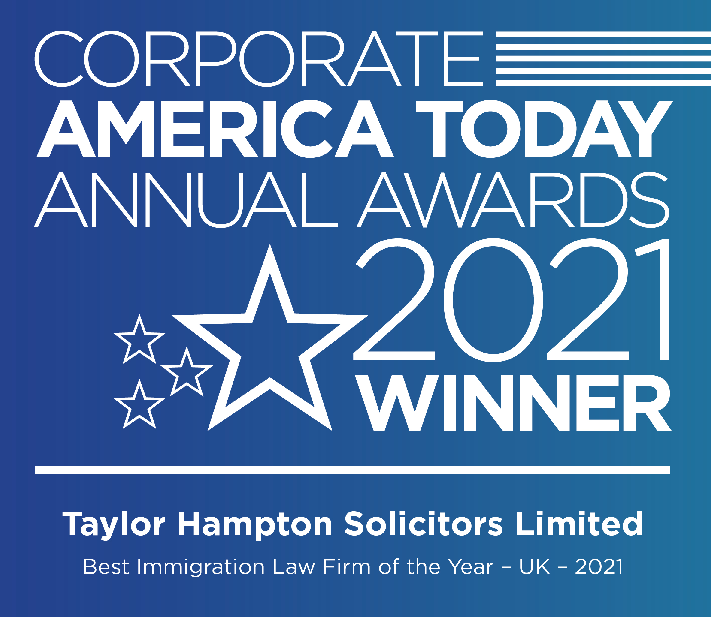 Taylor Hampton award from Corporate America Today Annual Awards Logo