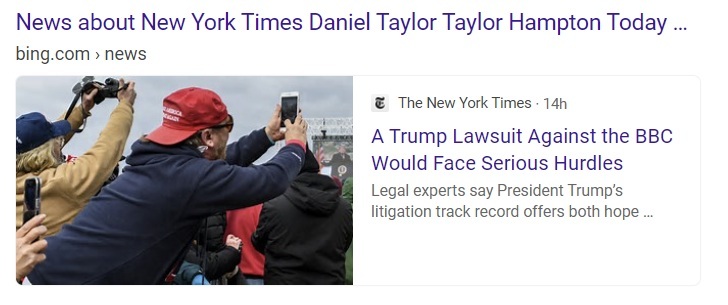 Daniel Taylor quoted in the New York Times